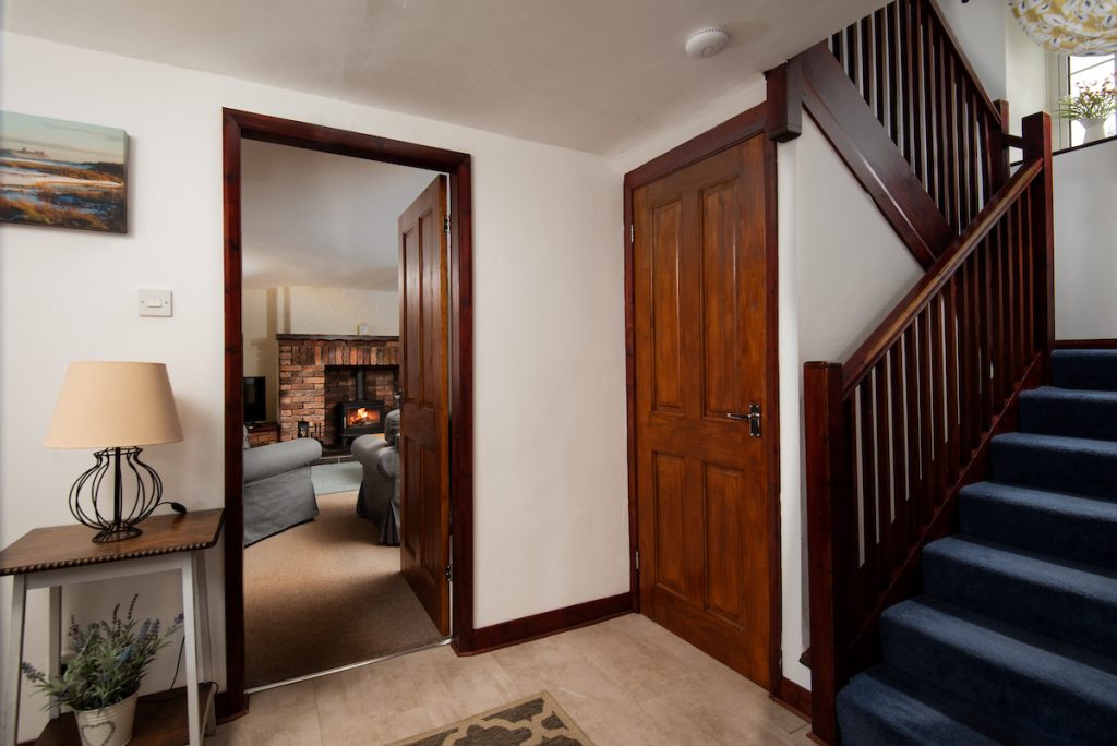Hall at Seascape self-catering cottage