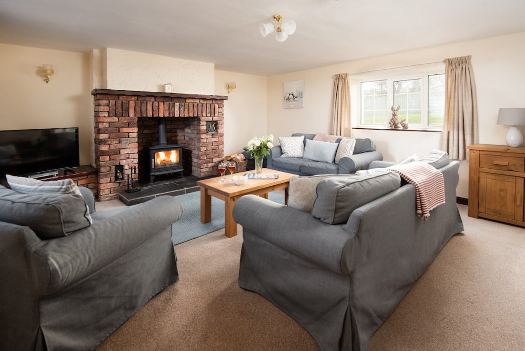 Sitting room at Seascape self-catering cottage