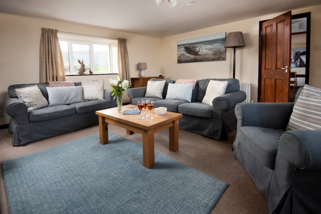 Sitting room at Seascape self-catering cottage